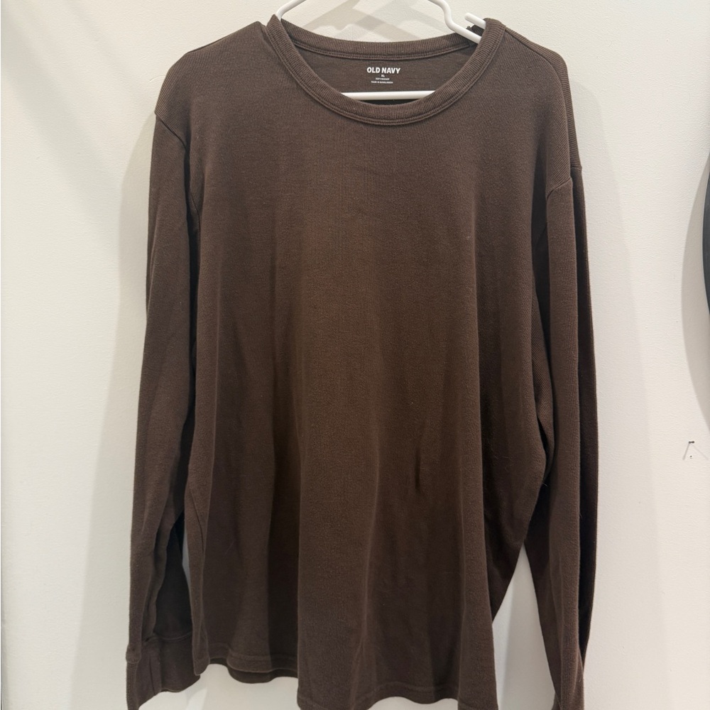 Old Navy Chocolate Brown Crewneck Top